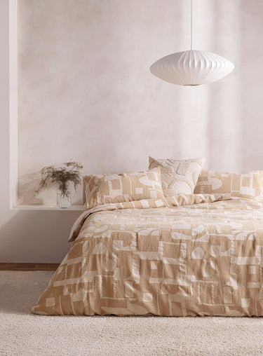Geometric abstraction duvet cover set